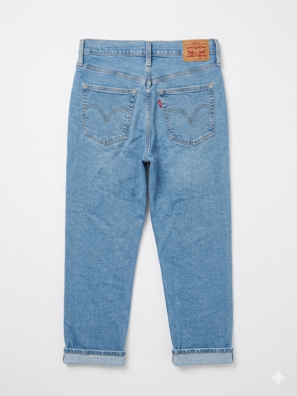 Levi's Light Blue Women's Ribcage Straight Ankle Jeans Buttonfly Size 31 - Picture 2 of 9